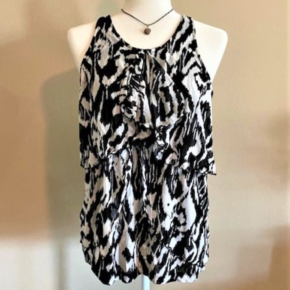 Sleeveless Ruffle Top/Size XL